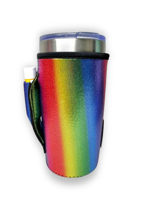 Radiant Rainbow 20oz Large Coffee / Tea / Tumbler Handler™ - Drink Handlers