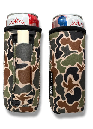 Retro Waterfowl 12 - 16oz Slim Can Handler™ - Drink Handlers