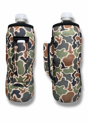 Retro Waterfowl 16 - 24oz Soda & Water Bottle / Tallboy Can Handler™ - Drink Handlers