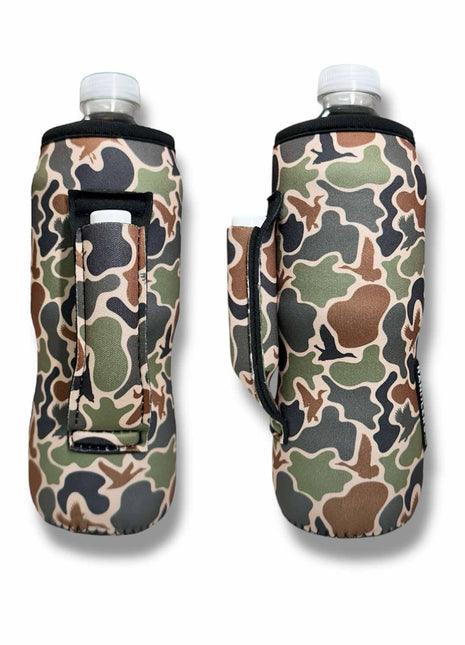 Retro Waterfowl 16 - 24oz Soda & Water Bottle / Tallboy Can Handler™ - Drink Handlers