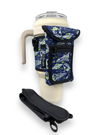 Rocket Ships Wrap Around Drink Pocket - Drink Handlers
