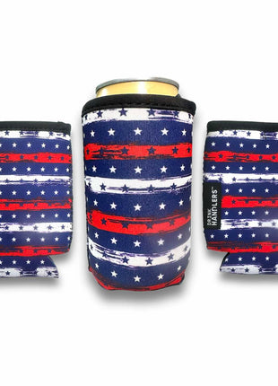 3-Pack 12oz Regular Can Sleeve Stars and Stripes