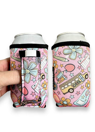 Teacher Back To School 12oz Stubby Can Handler™ - Drink Handlers