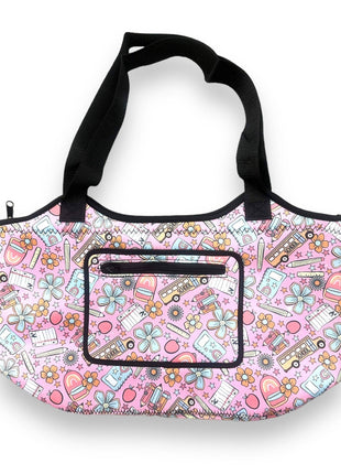 Teacher Back To School Neoprene Tote - Drink Handlers