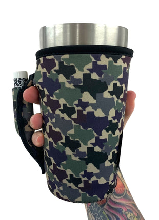 Texas Camo 20oz Large Coffee / Tea / Tumbler Handler™ - Drink Handlers