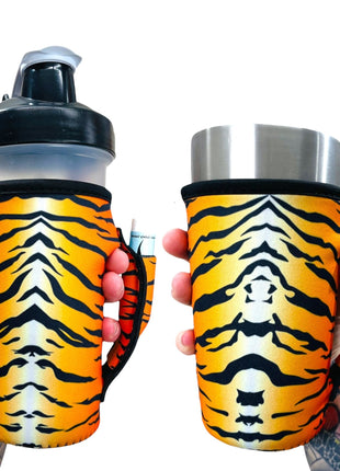 Tiger stripes 20oz Large Coffee / Tea / Tumbler Handler™ - Drink Handlers