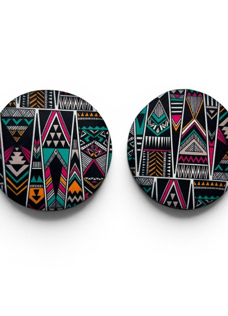 Tribal Neoprene Car Coasters - Drink Handlers