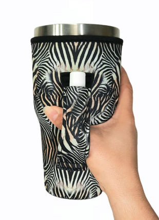 Zebra 30oz Tumbler Handler™ - Drink Handlers