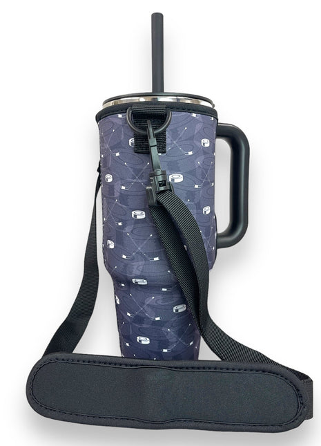 Hockey 40oz Tumbler With Handle Sleeve