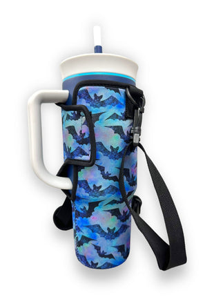 Bats 40oz Tumbler With Handle Sleeve