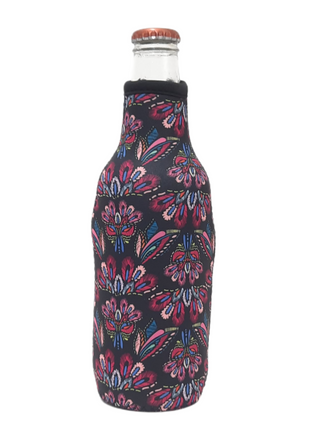 Pink Embroidery 12oz Bottleneck Sleeve