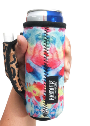 Tie Dye w/ Leopard 12oz Slim Can Handler™