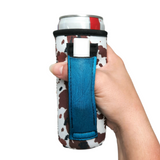 Cowhide w/ Turquoise Leather 12oz Slim Can Handler™