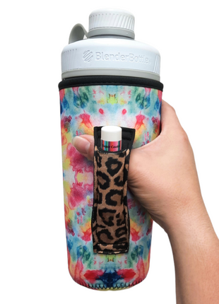 Tie Dye w/ Leopard 30-40oz Tumbler Handler™