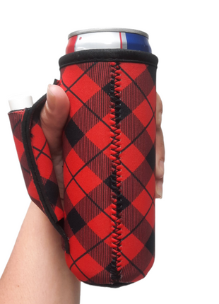 Red Plaid 12oz Slim Can Handler™