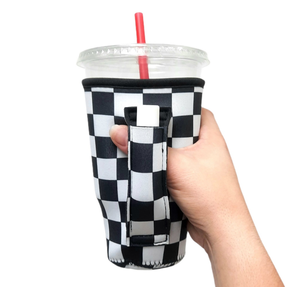 Checkerboard 20oz Large Coffee / Tea / Tumbler Handler™