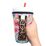 Tie Dye w/ Leopard 16oz Pint Glass / Tumbler / Tea / Grande Coffee / Medium Drinks Handler™