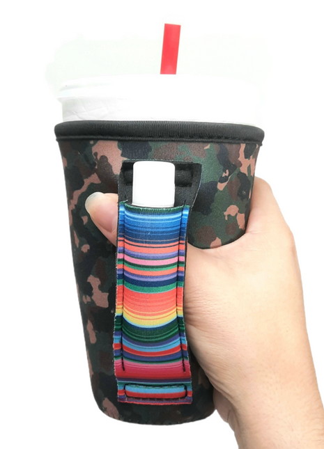 Camo w/ Serape 16oz PINT Glass / Medium Fountain Drinks and Tumbler Handlers™