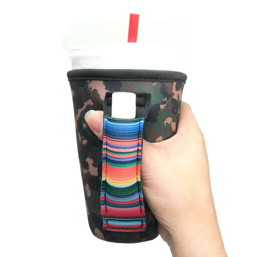 Camo w/ Serape 16oz PINT Glass / Medium Fountain Drinks and Tumbler Handlers™
