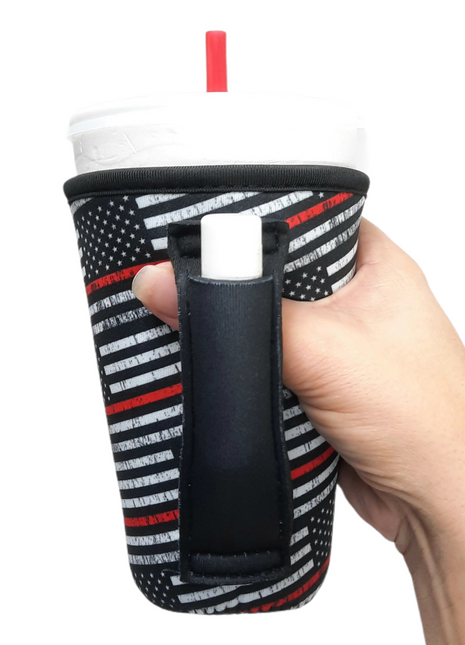 Red Line 16oz PINT Glass / Medium Fountain Drinks and Tumbler Handlers™