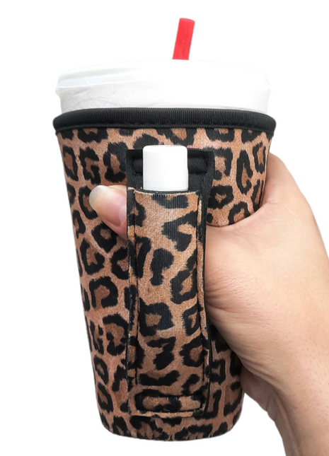 Leopard 16oz PINT Glass / Medium Fountain Drinks and Tumbler Handlers™
