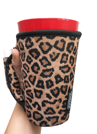 Leopard 16oz PINT Glass / Medium Fountain Drinks and Tumbler Handlers™