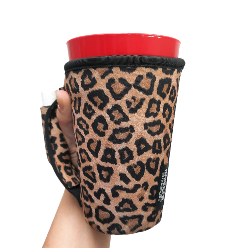 Leopard 16oz PINT Glass / Medium Fountain Drinks and Tumbler Handlers™