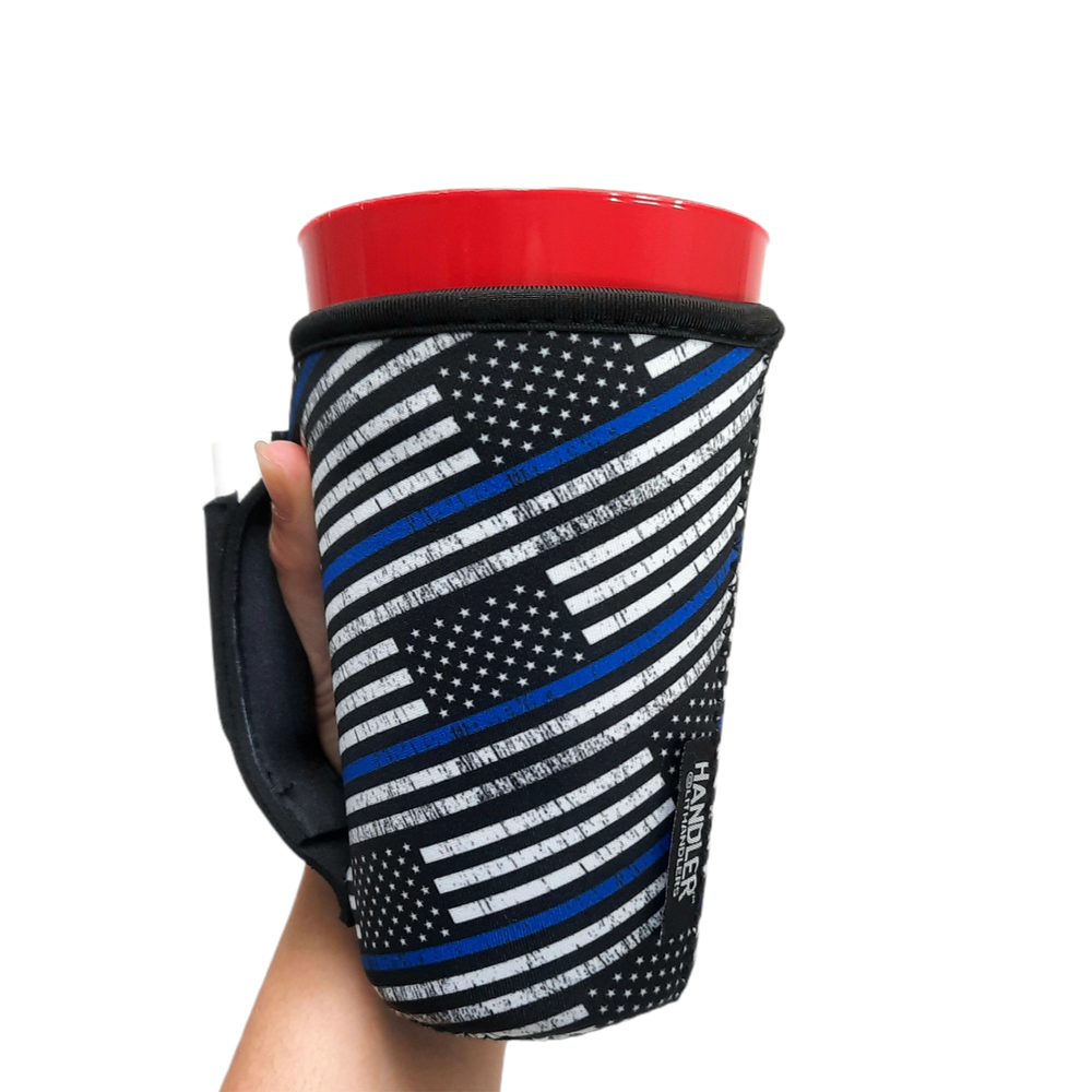 Back The Blue 16oz PINT Glass / Medium Fountain Drinks and Tumbler Handlers™