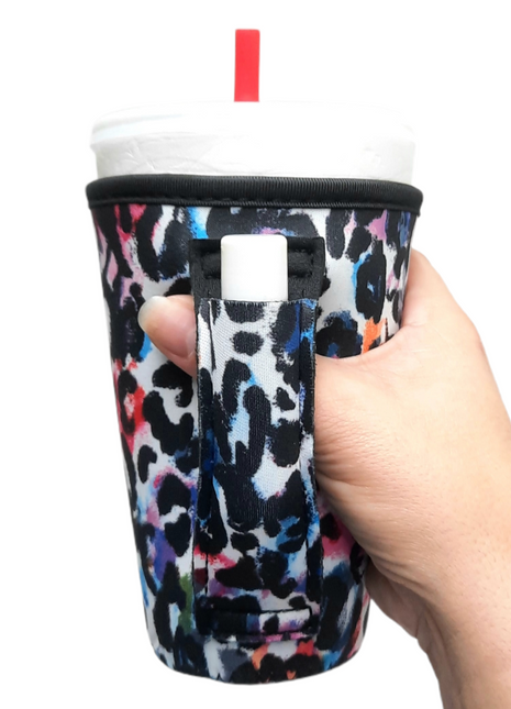 Watercolor Leopard 16oz Pint Glass / Tumbler / Tea / Grande Coffee / Medium Drinks Handler™