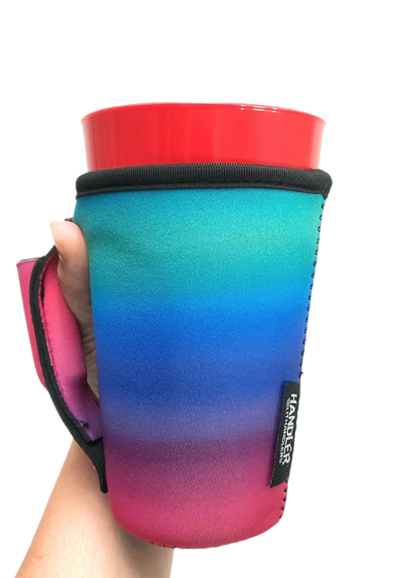 Pink Ombre 16oz PINT Glass / Medium Fountain Drinks and Tumbler Handlers™