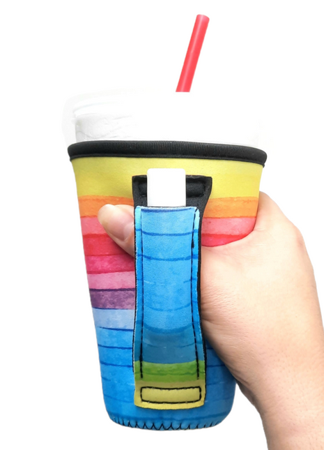 Rainbow 16oz PINT Glass / Medium Fountain Drinks and Tumbler Handlers™