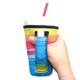 Rainbow 16oz PINT Glass / Medium Fountain Drinks and Tumbler Handlers™