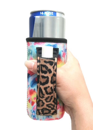 Tie Dye w/ Leopard 16oz Can Handler™