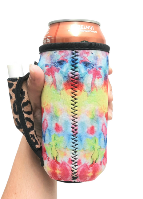Tie Dye w/ Leopard 16oz Can Handler™