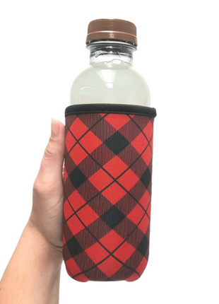 Red Plaid w/ Leopard 16oz Can Handler™