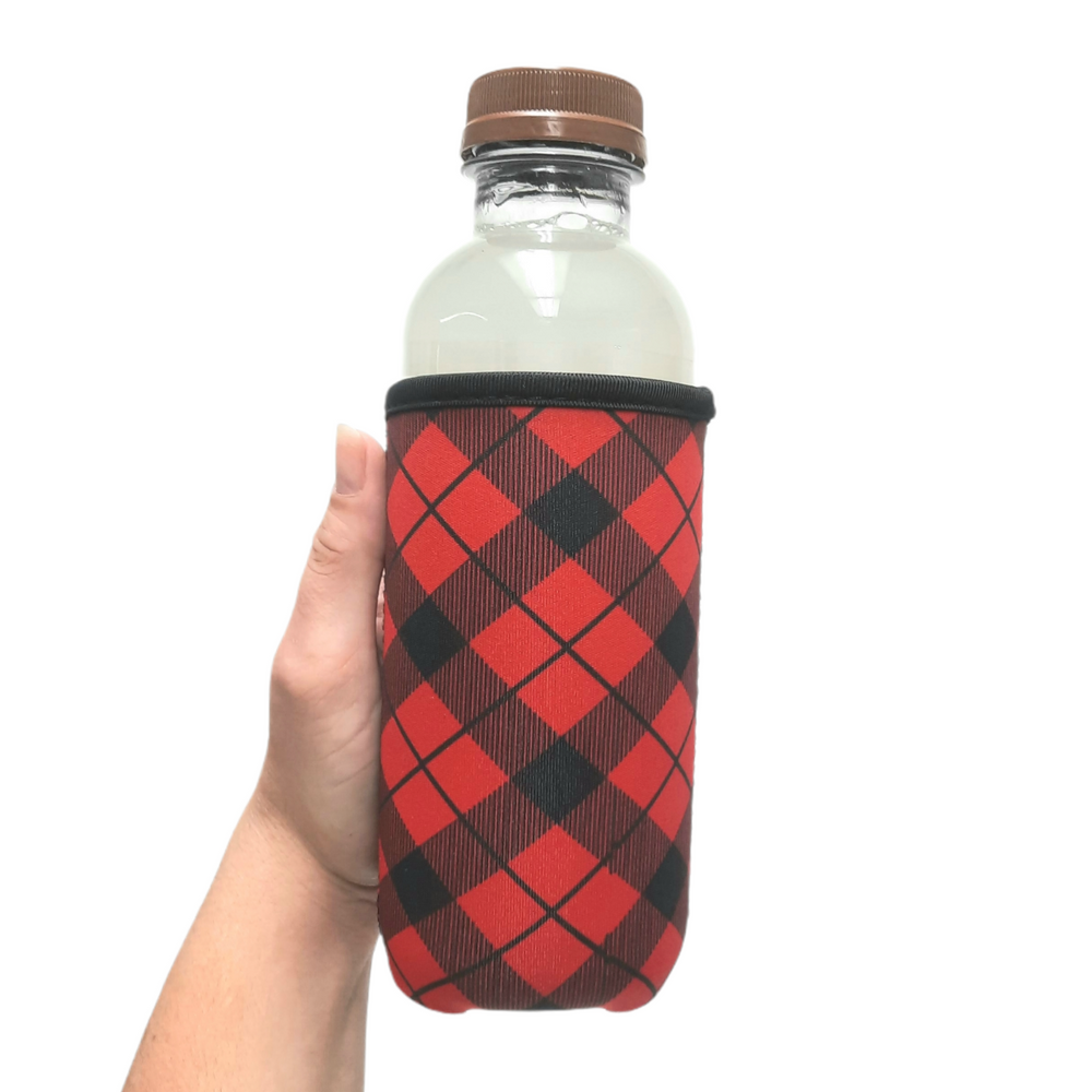 Red Plaid w/ Leopard 16oz Can Handler™