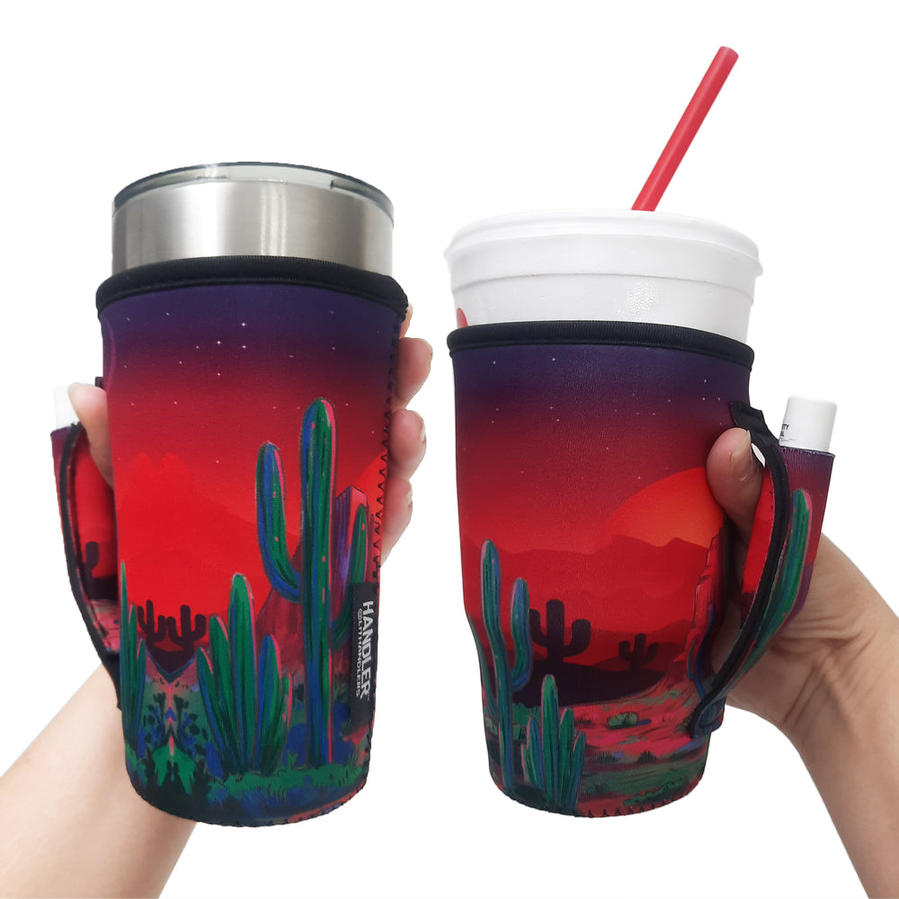 Desert Cactus 20oz Large Coffee / Tea / Tumbler Handler™