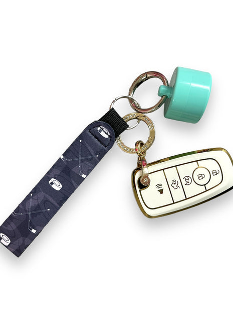 Hockey Wristlet Keychain