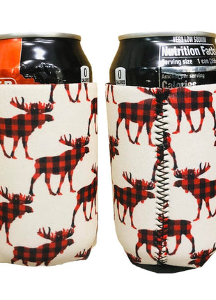 PLAID MOOSE 12OZ REGULAR CAN SLEEVE