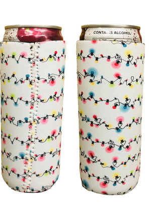 CHRISTMAS LIGHTS 12OZ SLIM CAN SLEEVE