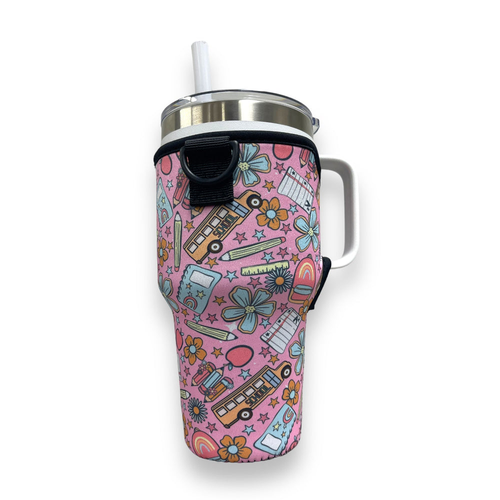 Teacher Back To School 25-35oz Tumbler With Handle Sleeve