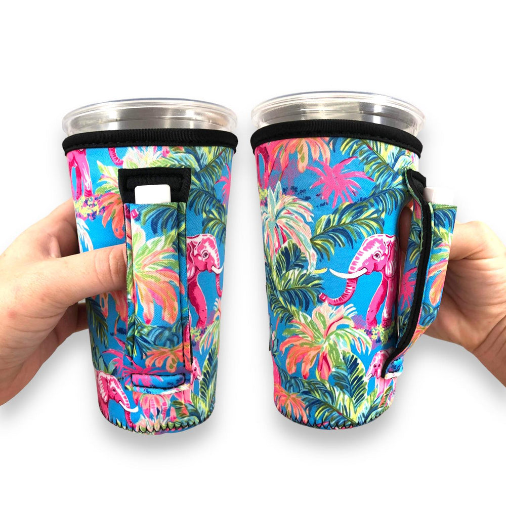 Preppy Elephant 20oz Large Coffee / Tea / Tumbler Handler™