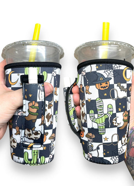 Halloween Checkers 20oz Large Coffee / Tea / Tumbler Handler™