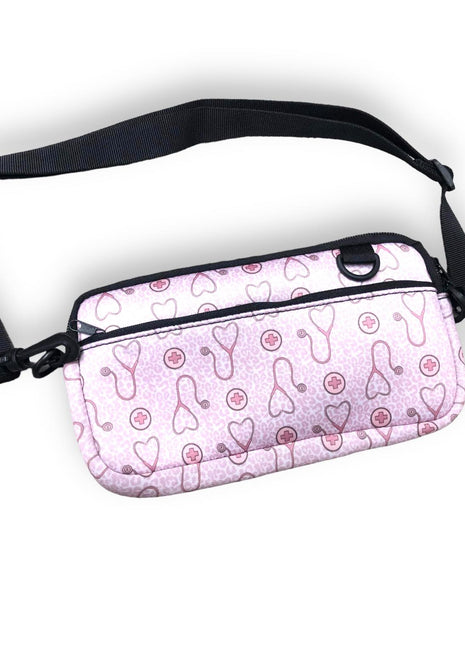 Nurse Leopard Cross Body Purse
