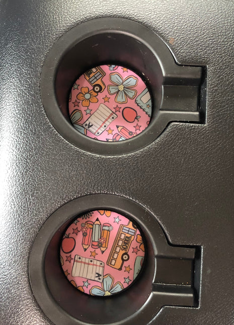 Teacher Back To School Neoprene Car Coasters