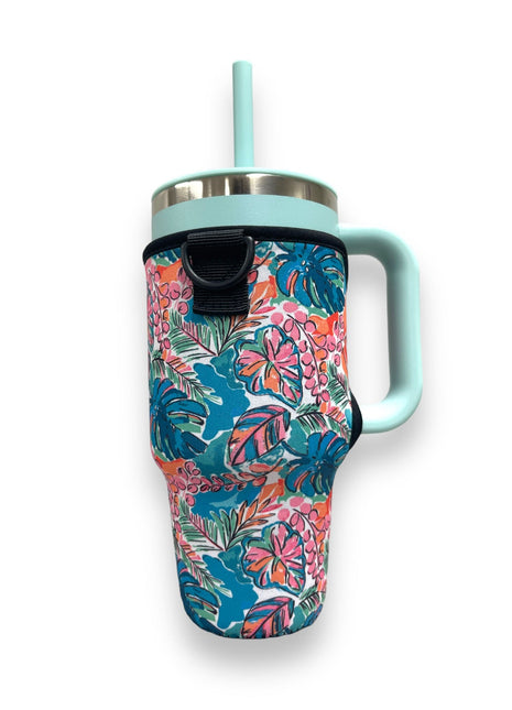 Beach Babe 25-35oz Tumbler With Handle Sleeve