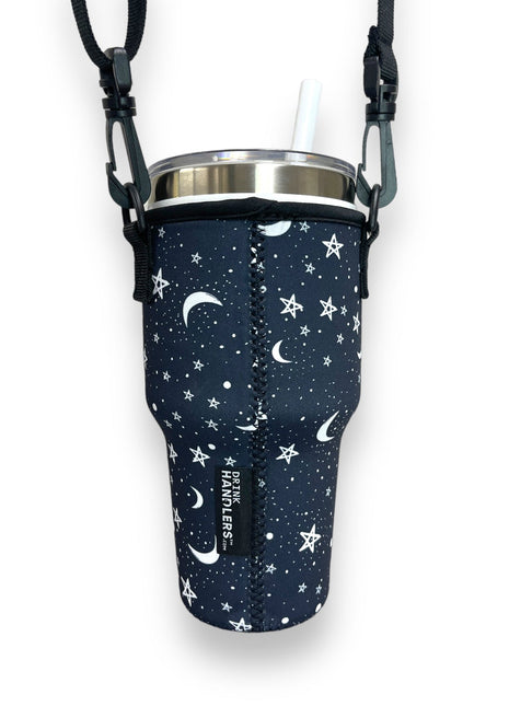 Moon & Stars 25-35oz Tumbler With Handle Sleeve