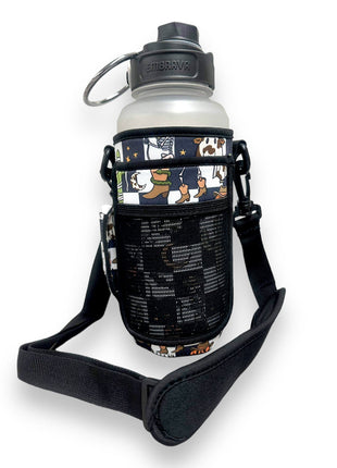Halloween Checkers 30-40oz Tumbler Handler™  With Carrying Strap