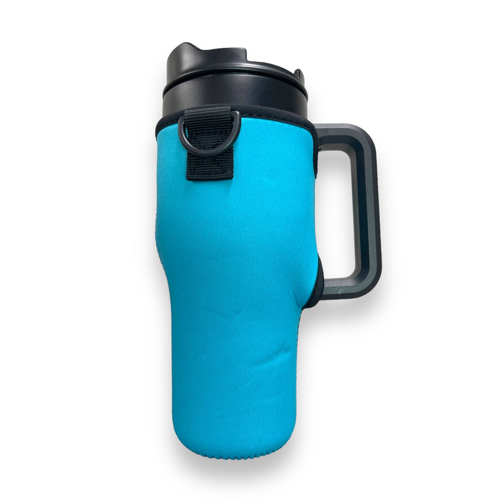 Turquoise 25-35oz Tumbler With Handle Sleeve