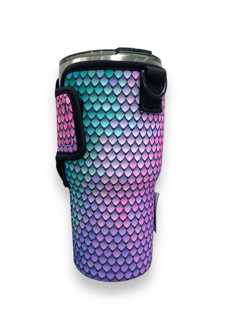 Purple Mermaid 25-35oz Tumbler With Handle Sleeve